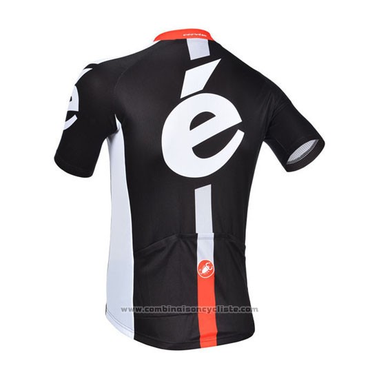 2013 Maillot Cyclisme Cervelo Blanc et Noir Manches Courtes et Cuissard