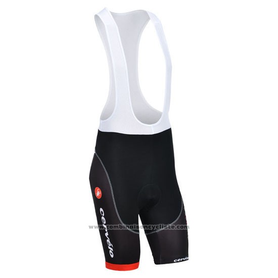 2013 Maillot Cyclisme Cervelo Blanc et Noir Manches Courtes et Cuissard