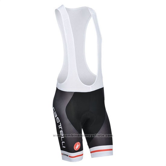 2014 Maillot Cyclisme Castelli Bleu et Noir Manches Courtes et Cuissard