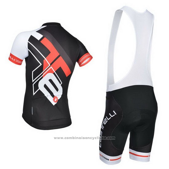2014 Maillot Cyclisme Castelli Noir Manches Courtes et Cuissard