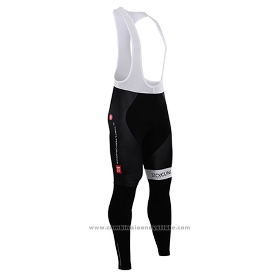 2015 Maillot Cyclisme Castelli Blanc Manches Longues et Cuissard
