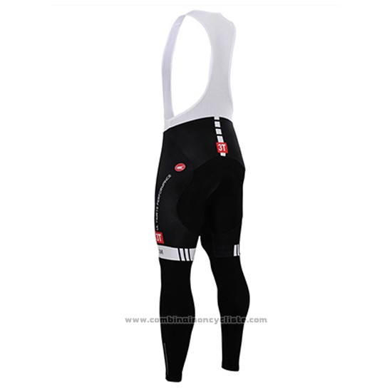 2015 Maillot Cyclisme Castelli Blanc Manches Longues et Cuissard