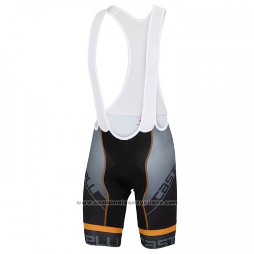 2016 Maillot Cyclisme Castelli Bleu Noir Manches Courtes et Cuissard