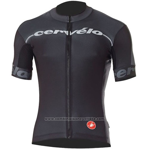 2016 Maillot Cyclisme Castelli Cervelo et Noir Manches Courtes et Cuissard