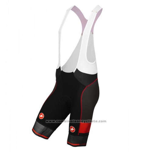 2016 Maillot Cyclisme Castelli Noir Manches Courtes et Cuissard
