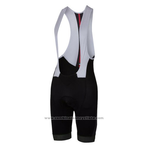 2016 Maillot Cyclisme Castelli Rouge Noir Manches Courtes et Cuissard