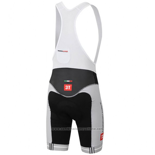 2017 Maillot Cyclisme Castelli 3t Gris et Noir Manches Courtes et Cuissard