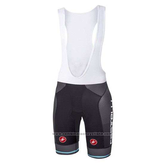 2017 Maillot Cyclisme Castelli Bleu Clair Manches Courtes et Cuissard