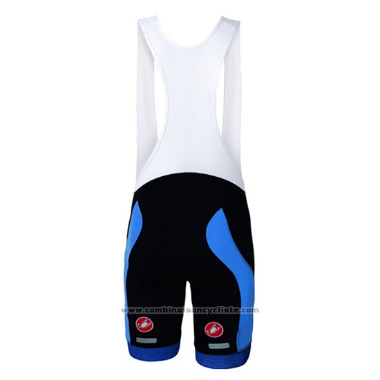 2017 Maillot Cyclisme Castelli Bleu Manches Courtes et Cuissard