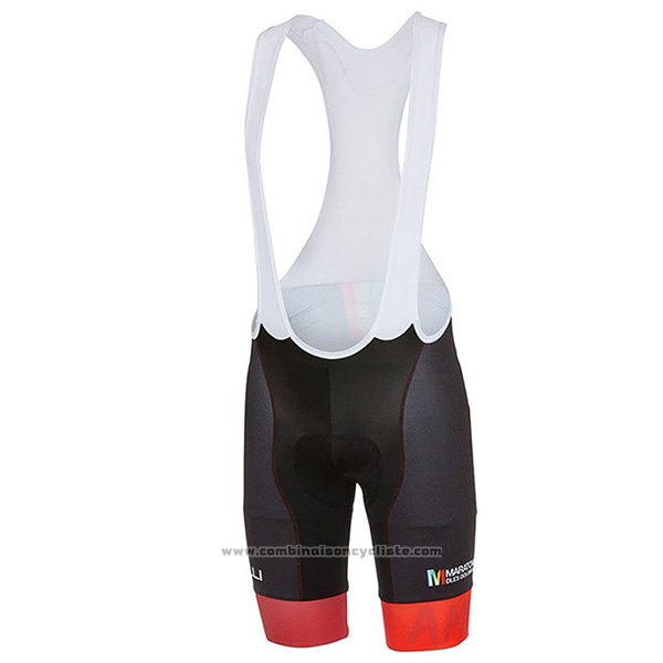 2017 Maillot Cyclisme Castelli Maratone Rouge Manches Courtes et Cuissard