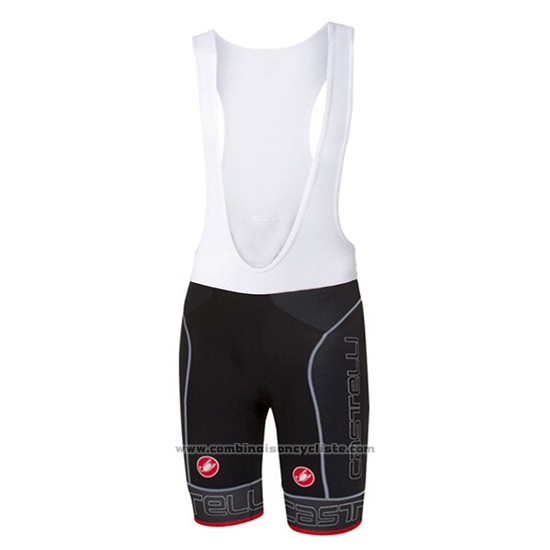2017 Maillot Cyclisme Castelli Noir Manches Courtes et Cuissard