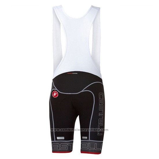 2017 Maillot Cyclisme Castelli Noir Manches Courtes et Cuissard