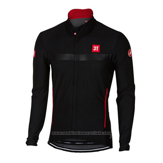 2017 Maillot Cyclisme Castelli Noir Manches Longues et Cuissard