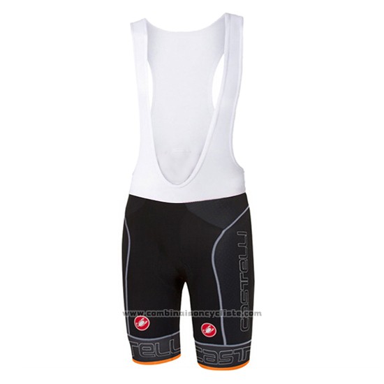 2017 Maillot Cyclisme Castelli Orange Manches Courtes et Cuissard