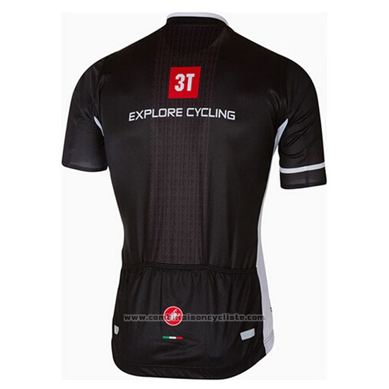 2017 Maillot Cyclisme Castelli Profond Noir Manches Courtes et Cuissard