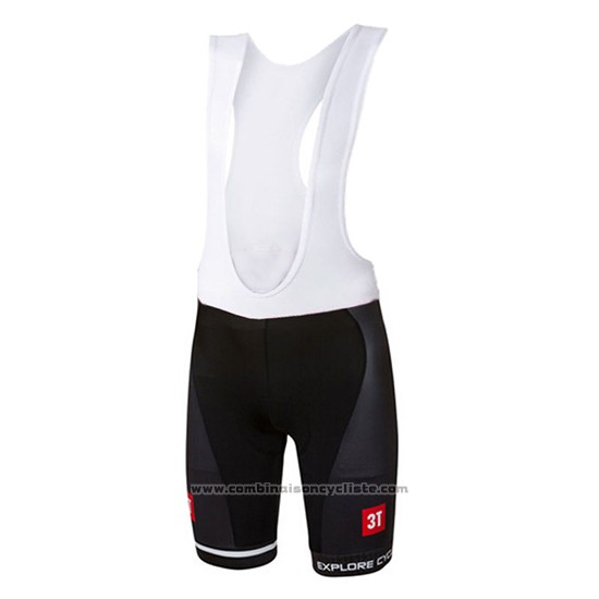 2017 Maillot Cyclisme Castelli Profond Noir Manches Courtes et Cuissard