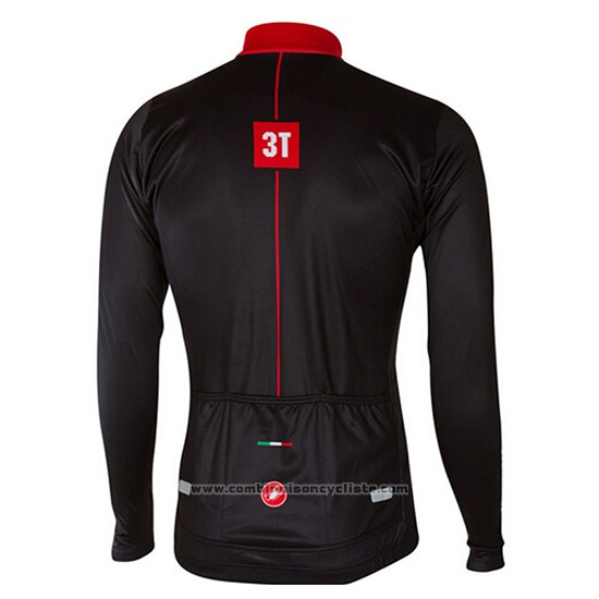 2017 Maillot Cyclisme Castelli Profond Noir Manches Longues et Cuissard