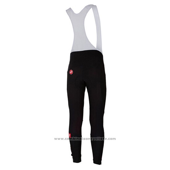 2017 Maillot Cyclisme Castelli Profond Noir Manches Longues et Cuissard