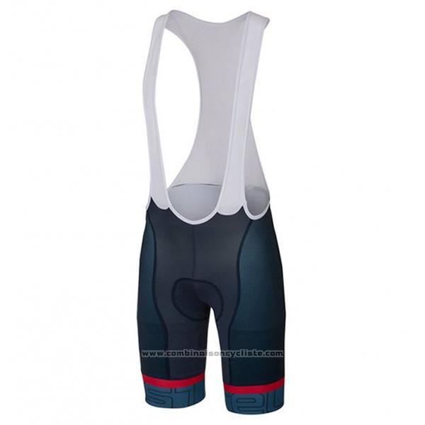 2018 Maillot Cyclisme Castelli Vert Militare Manches Courtes et Cuissard