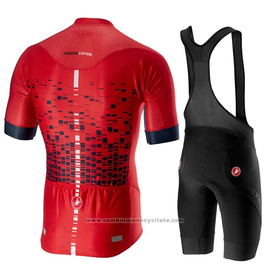 2019 Maillot Cyclisme Castelli Climber's 2.0 Rouge Manches Courtes et Cuissard