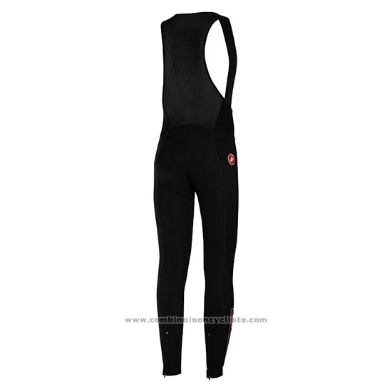 2019 Maillot Cyclisme Castelli Puro 3 Gris Noir Manches Longues et Cuissard