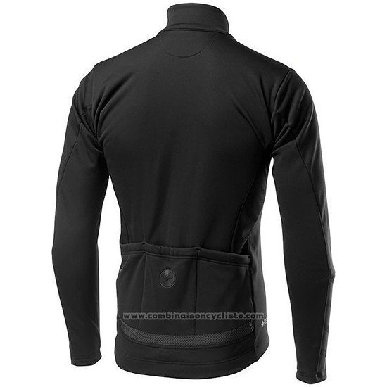 2019 Maillot Cyclisme Castelli Raddoppia 2 Noir Manches Longues et Cuissard
