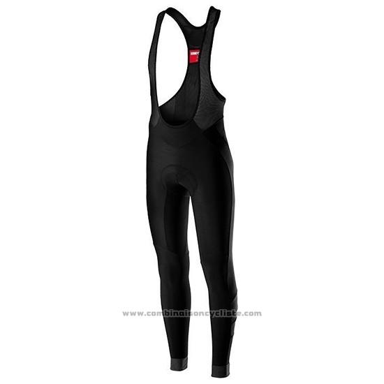 2019 Maillot Cyclisme Castelli Raddoppia 2 Noir Manches Longues et Cuissard
