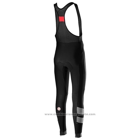 2019 Maillot Cyclisme Castelli Raddoppia 2 Vert Argent Manches Longues et Cuissard