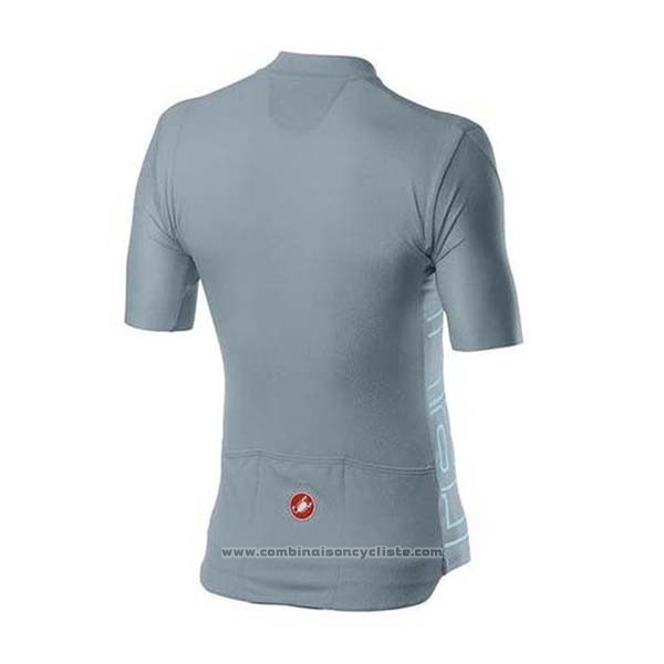 2020 Maillot Cyclisme Castelli Gris Manches Courtes et Cuissard