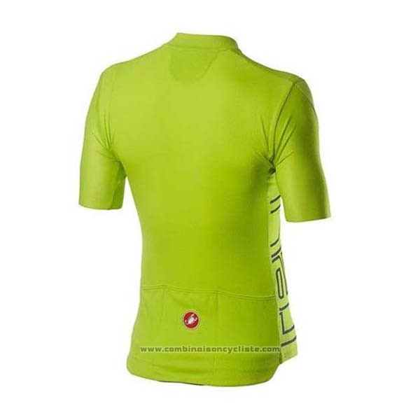 2020 Maillot Cyclisme Castelli Vert Manches Courtes et Cuissard