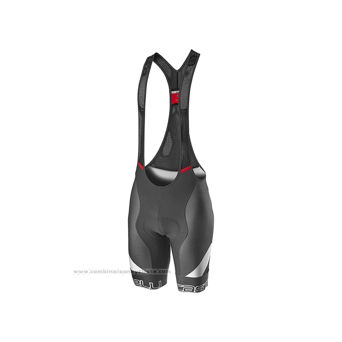 2021 Maillot Cyclisme Castelli Noir Manches Courtes et Cuissard