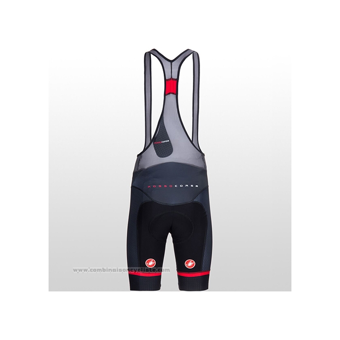 2021 Maillot Cyclisme Castelli Rouge Blanc Manches Courtes et Cuissard