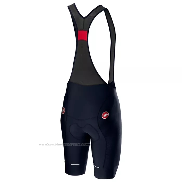 2022 Maillot Cyclisme Castelli Bleu Clair Gris Manches Courtes et Cuissard
