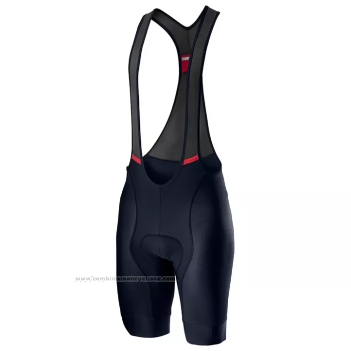 2022 Maillot Cyclisme Castelli Bleu Clair Gris Manches Courtes et Cuissard