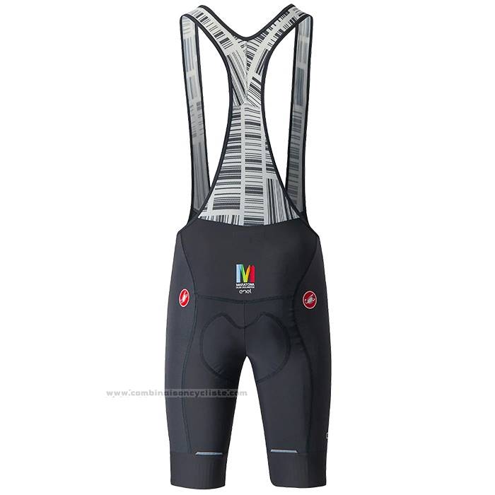 2023 Maillot Cyclisme Castelli Maratona Dles Dolomites-enel Noir Manches Courtes et Cuissard