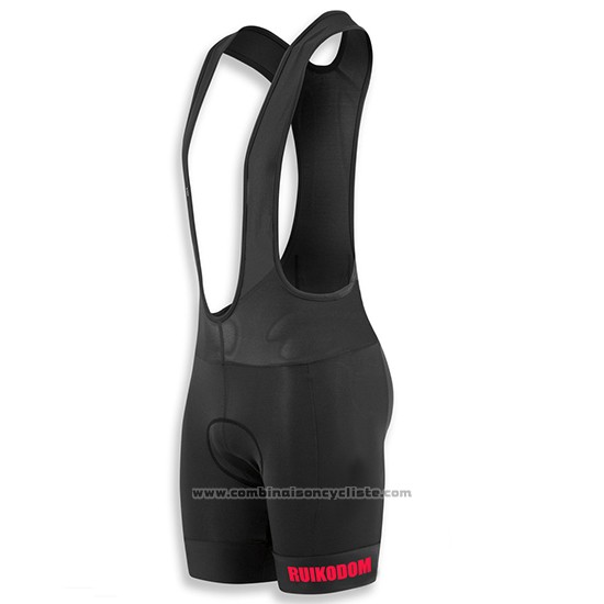 2018 Maillot Cyclisme Cervelo Rouge et Noir Manches Courtes et Cuissard