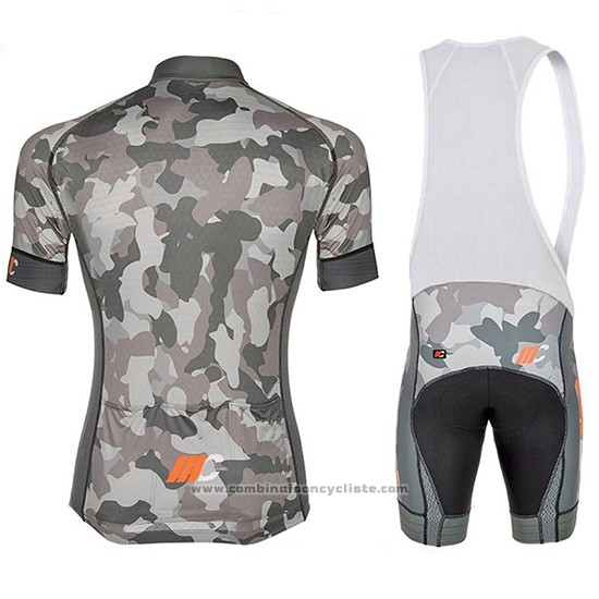 2018 Maillot Cyclisme Cipollini Prestig Camo Camouflage Orange Manches Courtes et Cuissard