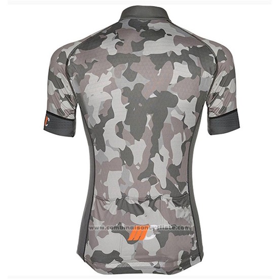 2018 Maillot Cyclisme Cipollini Prestig Camo Camouflage Orange Manches Courtes et Cuissard