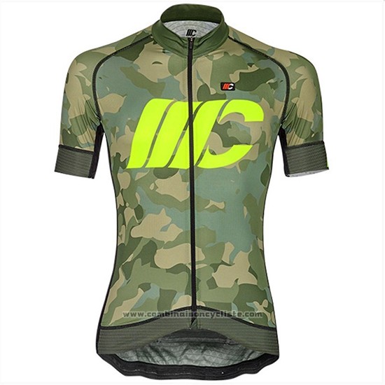 2018 Maillot Cyclisme Cipollini Prestig Camo Camouflage Vert Manches Courtes et Cuissard
