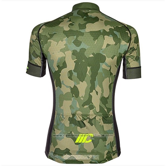 2018 Maillot Cyclisme Cipollini Prestig Camo Camouflage Vert Manches Courtes et Cuissard