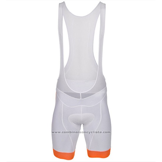 2018 Maillot Cyclisme Cipollini Easy Bianchi et Orange Manches Courtes et Cuissard