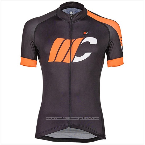 2018 Maillot Cyclisme Cipollini Easy Noir et Orange Manches Courtes et Cuissard