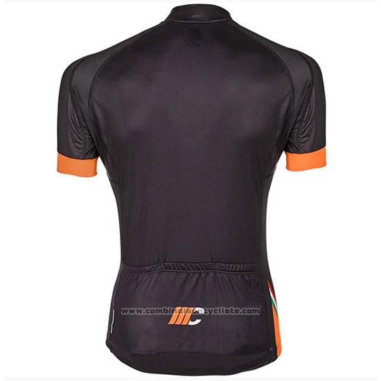 2018 Maillot Cyclisme Cipollini Easy Noir et Orange Manches Courtes et Cuissard