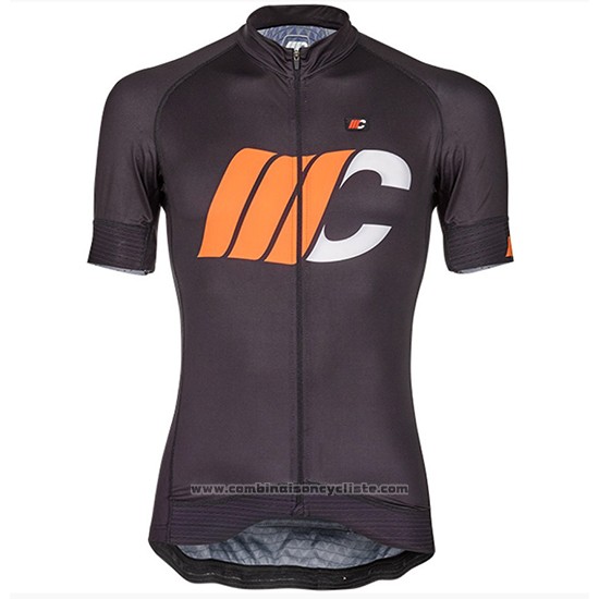 2018 Maillot Cyclisme Cipollini Shading Blanc Noir et Orange Manches Courtes et Cuissard