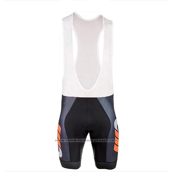 2018 Maillot Cyclisme Cipollini Shading Blanc Noir et Orange Manches Courtes et Cuissard