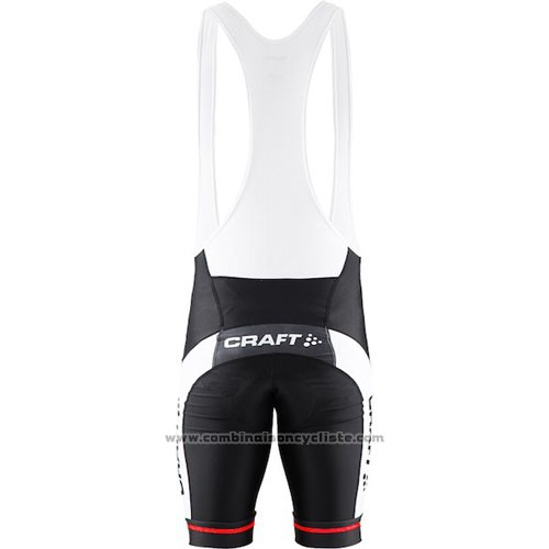 2016 Maillot Cyclisme Craft Rouge et Noir Manches Courtes et Cuissard