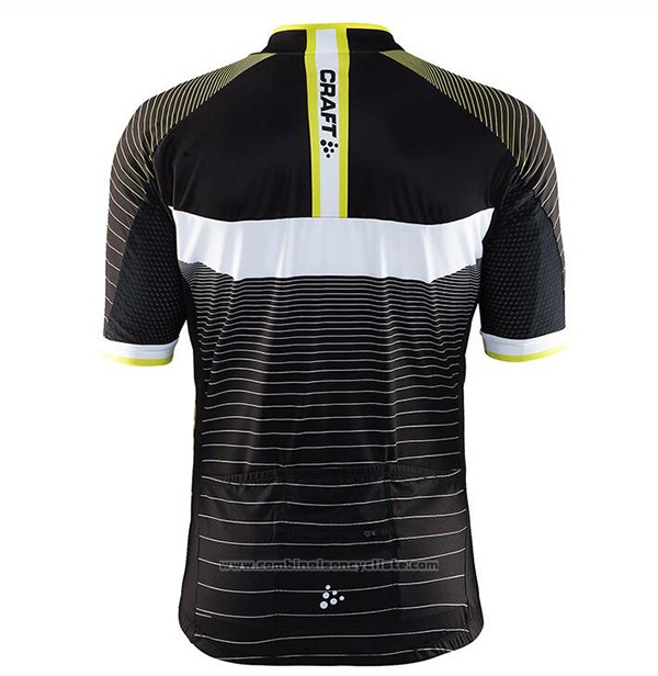 2017 Maillot Cyclisme Craft Noir Manches Courtes et Cuissard