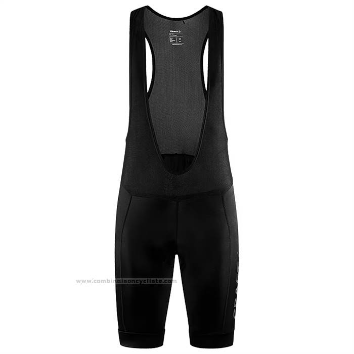 2023 Maillot Cyclisme Craft Noir Manches Courtes Et Cuissard