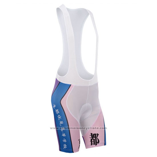 2014 Maillot Cyclisme Fox Cyclingbox Blanc et Violet Manches Courtes et Cuissard