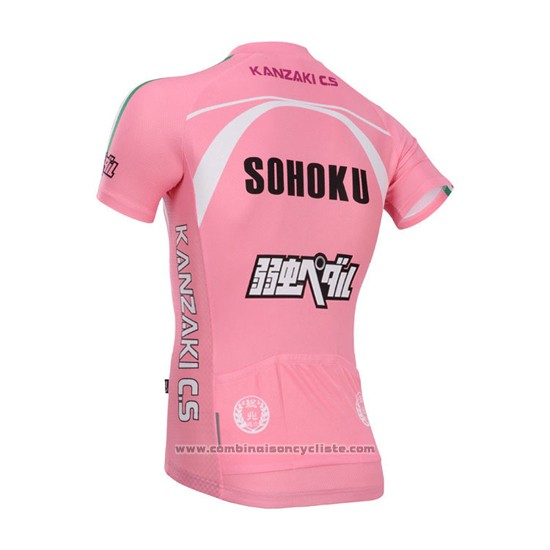 2014 Maillot Cyclisme Fox Cyclingbox Fuchsia Manches Courtes et Cuissard